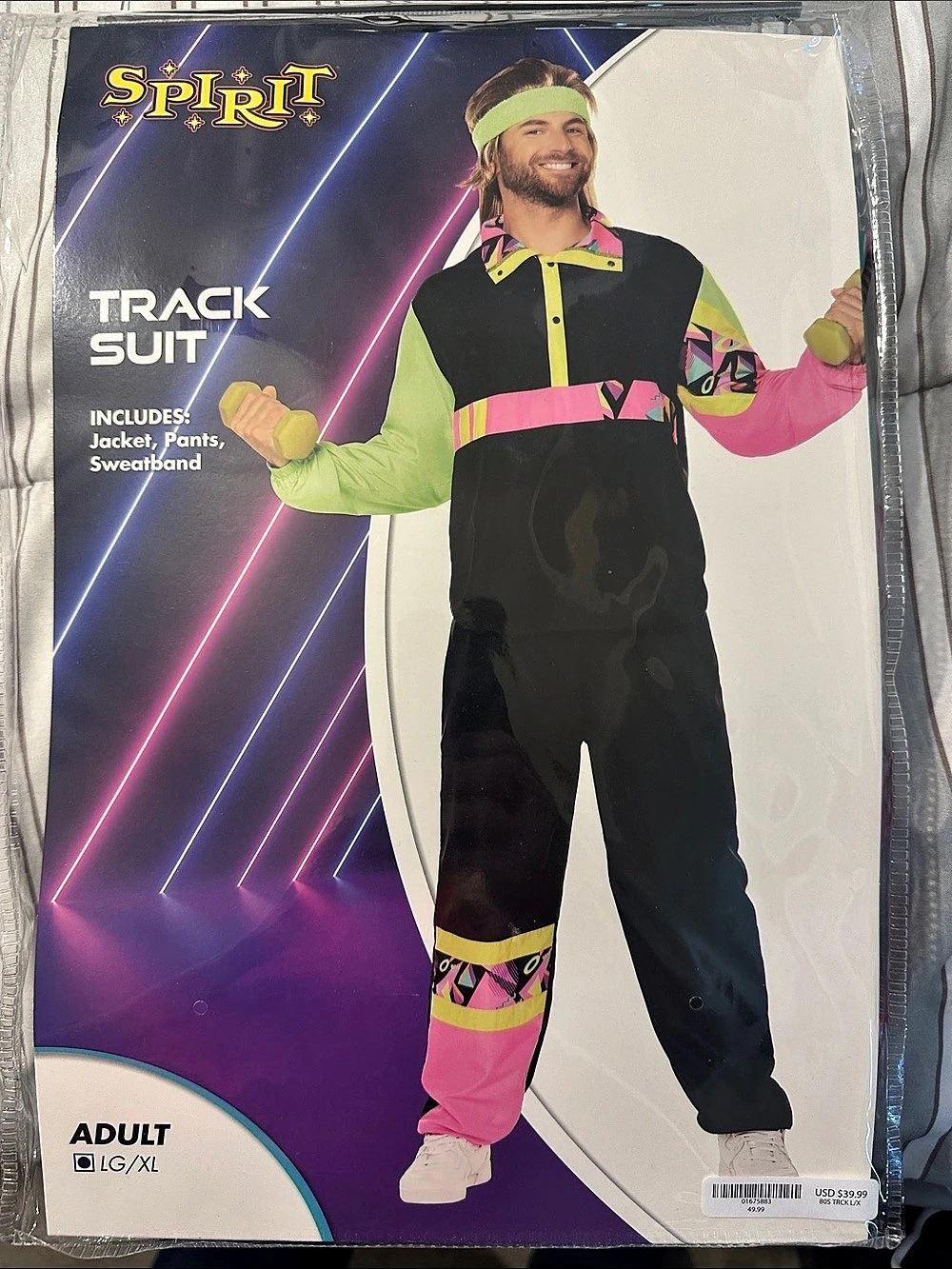 Spirit Track Suit Black & Pink Size Large/XL NWT